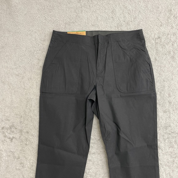 NEW Eddie Bauer Women's 12 Horizon Straight Ankle Pant  Black Side Pocket - Picture 11 of 12